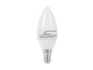 LED lemputė E14 | žvakės formos | 8W | 2700K | 710lm | 180° | 37 x 100 mm | balta | IP20 | Optonica SP9-A3 LED lemputė E14 | žvakės formos | 8W | 2700K | 710lm | 180° | 37 x 100 mm | balta | IP20 | Optonica SP9-A3