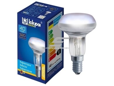 Reflektorinė lemputė E14 | 40W | 2800K | 320lm | R50G | ISKRA Reflektorinė lemputė E14 | 40W | 2800K | 320lm | R50G | ISKRA