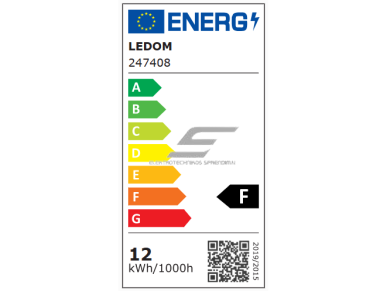 LED lemputė E27 | 12W | 3000K | 1212lm | A65 | LEDOM | 5901583247408 1