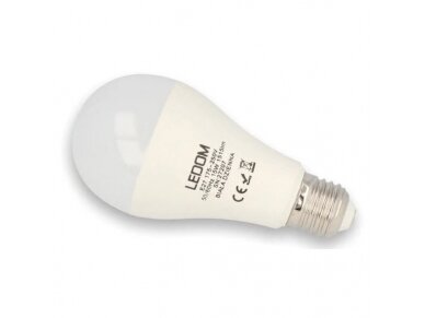LED lemputė E27 | 15W | 4000K | 1515lm | A65 | LEDOM | 5901583247439 1 LED lemputė E27 | 15W | 4000K | 1515lm | A65 | LEDOM | 5901583247439 1