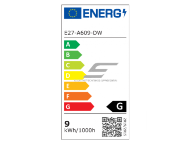 LED lemputė E27 | 9W | 4000K | A60 | 800lm | 270° | 230V | CRI≥80 Ø60x110 mm | 4779041466095 1 LED lemputė E27 | 9W | 4000K | A60 | 800lm | 270° | 230V | CRI≥80 Ø60x110 mm | 4779041466095 1