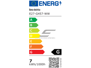 LED lemputė E27 | 7W | 3000K | 560lm | G45 | 4779041466064 1 LED lemputė E27 | 7W | 3000K | 560lm | G45 | 4779041466064 1