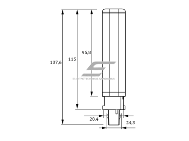 LED lemputė G24d-1 | 4,5W | 230V | 475lm | 3000K | analogas (liuminescencinė-kompaktinė lempa) | Philips 1 LED lemputė G24d-1 | 4,5W | 230V | 475lm | 3000K | analogas (liuminescencinė-kompaktinė lempa) | Philips 1