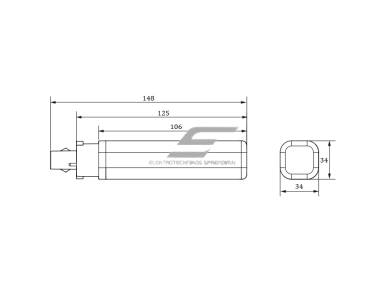 LED lemputė G24d-2 | 6,9W | 230V | 700lm | 3000K | analogas (liuminescencinė-kompaktinė lempa 18W) | Philips 1 LED lemputė G24d-2 | 6,9W | 230V | 700lm | 3000K | analogas (liuminescencinė-kompaktinė lempa 18W) | Philips 1