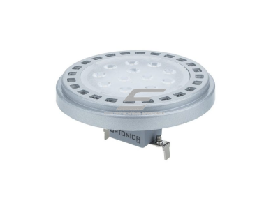 Kryptinė LED lemputė G53 Optonica SP15-A3 | disko formos | 12 W | 4500 K | 960 lm | 30° | 111 × 58 mm | sidabrinė | IP20 Kryptinė LED lemputė G53 Optonica SP15-A3 | disko formos | 12 W | 4500 K | 960 lm | 30° | 111 × 58 mm | sidabrinė | IP20