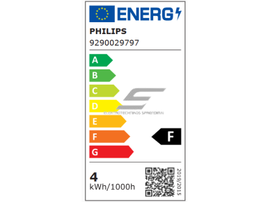 Kryptinė LED lemputė | stiklinė GU10 | 3,7W | 230V | 270lm | 2200-2700K | Philips 2