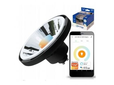 Išmani LED lemputė | GU10 | 10W | 230V | 3000K | 1050lm | Wi-Fi | TUYA | WOJSMA0045 | 5902650586369 1