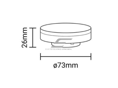 LED lemputė GX53 Optonica SP7-A1 | plokščios formos | 7 W | 4500K | 560 lm | 180° | 74 × 25 mm | balta | IP20 1 LED lemputė GX53 Optonica SP7-A1 | plokščios formos | 7 W | 4500K | 560 lm | 180° | 74 × 25 mm | balta | IP20 1