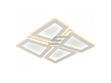 LED lubų šviestuvas | 128W | CCT 3000K/4000K/6000K | 9600lm | nuotolinis valdymas | 480 x 480 x 65mm | pilkos/baltos spalvos | IP20 | Optonica PD128-A7