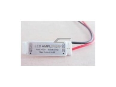 LED RGB mini stiprintuvas | 12VDC | 3 kanalai | ant laido | Amp-001