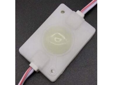 LED modulis | 2,4W | 12V | 6000-6500K | baltas | 200-220lm/W | 49x30mm | IP65 LED modulis | 2,4W | 12V | 6000-6500K | baltas | 200-220lm/W | 49x30mm | IP65