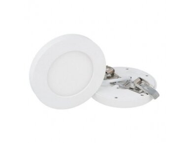 LED panelė | 6W | 230V | 4000K | 450lm | Ø113x13mm | apvali | įleidžiama | IP20 | LED line | EasyFix | 5901583248788 LED panelė | 6W | 230V | 4000K | 450lm | Ø113x13mm | apvali | įleidžiama | IP20 | LED line | EasyFix | 5901583248788