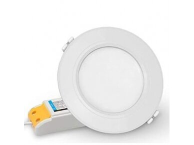 LED panelė | 6W | 86-265V | RGB+2700-6500K | 550-600lm | Ø118x38mm | apvali | įleidžiama | RGB+CCT | Mi Light | ML-FUT068 | 8719925004629 1 LED panelė | 6W | 86-265V | RGB+2700-6500K | 550-600lm | Ø118x38mm | apvali | įleidžiama | RGB+CCT | Mi Light | ML-FUT068 | 8719925004629 1