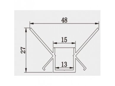 Profilis LED juostai | O-tipo | 3m | tinkuojamas (po tinku, gipsu) | 4772124005075 1 Profilis LED juostai | O-tipo | 3m | tinkuojamas (po tinku, gipsu) | 4772124005075 1