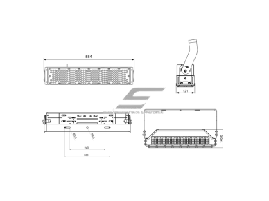 LED prožektorius | RGB / RGBW / RGBCW | 200W | 18000 lm | 20–90° kampas | RF nuotolinis valdymas | IP65 | lauko apšvietimas parkams, pastatams, reklamoms 3