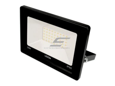 LED lauko teritorijos prožektorius | 30W | 230V | 4000K | 2400lm | IP65 | SMD | juodas | LEDOM LED lauko teritorijos prožektorius | 30W | 230V | 4000K | 2400lm | IP65 | SMD | juodas | LEDOM