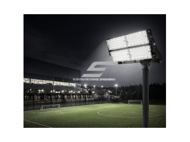 LED prožektorius | 480W | 72000lm | 5700K–6500K | 650x118x336mm | IP66 | aliuminis korpusas | profesionaliam lauko apšvietimui 1 LED prožektorius | 480W | 72000lm | 5700K–6500K | 650x118x336mm | IP66 | aliuminis korpusas | profesionaliam lauko apšvietimui 1