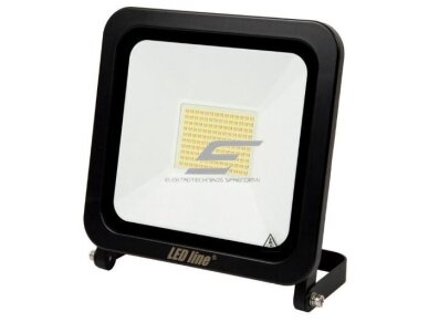 LED lauko teritorijos prožektorius | 100W | 230V | 6000K | 80lm/W | IP65 | juodas | LED line | PHOTON | 5907777476982