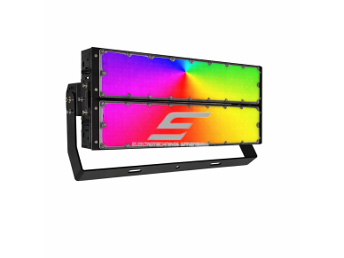 LED prožektorius | RGB / RGBW / RGBCW | 400W | 36000 lm | 20–90° kampas | RF nuotolinis valdymas | IP65 | lauko apšvietimas parkams, pastatams, reklamoms