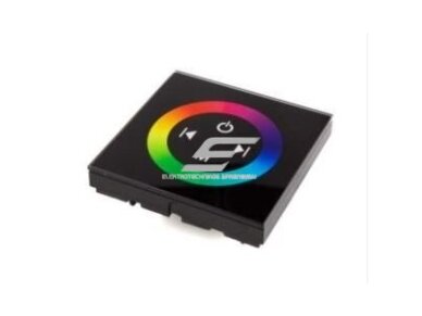 LED radiobangų liečiamas valdiklis | 144-288W | 12-24VDC | 86x86x37mm | TOUCH PANEL full-color | 3 kanalai