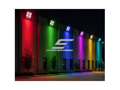 LED RGB prožektorius | 100W | 2740lm | IP65 | AC100–277V | nuotolinis valdymas | 60°/90° | lauko ir vidaus dekoratyviniam apšvietimui 4 LED RGB prožektorius | 100W | 2740lm | IP65 | AC100–277V | nuotolinis valdymas | 60°/90° | lauko ir vidaus dekoratyviniam apšvietimui 4