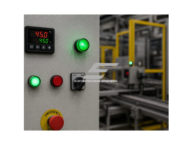 LED signalinė indikacinė lemputė | su mygtuko tipo korpusu | žalia | 22mm | AC230V | IP67 | elektros skydų, automatikos ir įrenginių indikacijai