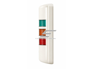 Sieninis LED perspėjimo švyturėlis | su garsiniu signalu | mirksintis / pastovus režimas | AC220V | 3W | IP54 | CNC staklėms | pramonės įrangai 2