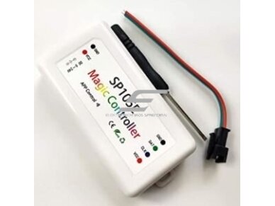 LED šviesos efektų valdiklis | 5-24VDC | ant laido | Bluetooth | C-8231