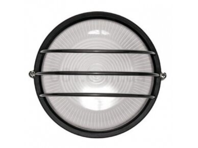 Hermetinis šviestuvas | su grotelėmis | E27 | 1x100W | 230V | Ø178mm | apvalus | virštinkinis | IP54 | juodas | IEK | 1106 | LNPP0-1106-1-100-K02 | 460605610129 Hermetinis šviestuvas | su grotelėmis | E27 | 1x100W | 230V | Ø178mm | apvalus | virštinkinis | IP54 | juodas | IEK | 1106 | LNPP0-1106-1-100-K02 | 460605610129