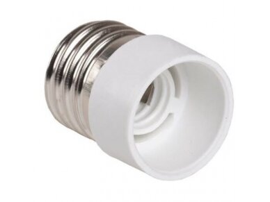 Perėjimas | adapteris | lizdas lemputei iš E27 į E14 | baltas | EPR12-01-01-K01 | 4606056362237 Perėjimas | adapteris | lizdas lemputei iš E27 į E14 | baltas | EPR12-01-01-K01 | 4606056362237