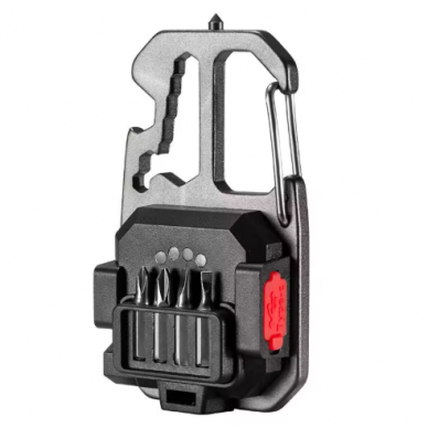 Multifunctional mini work light | 10W COB LED | 500 lm | 6000K | USB-C rechargeable | 7 working modes | magnetic mounting + hook | IP55 1 Multifunctional mini work light | 10W COB LED | 500 lm | 6000K | USB-C rechargeable | 7 working modes | magnetic mounting + hook | IP55 1