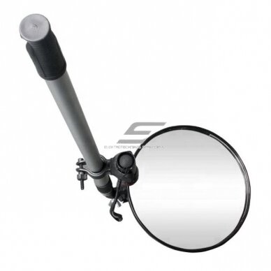 Teleskoopiline kontrollpeegel LED valgustiga | peegel Ø220mm | 64,5-112,5cm | alumiinium 1 Teleskoopiline kontrollpeegel LED valgustiga | peegel Ø220mm | 64,5-112,5cm | alumiinium 1