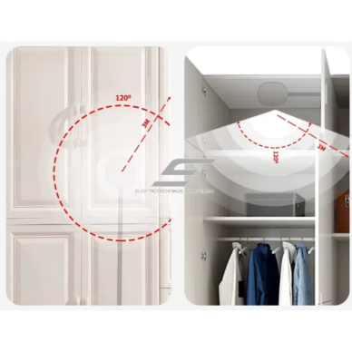 LED riba mikrolaine radari liikumisandur | 3,7-24VDC | 5A | 5,8GHz | must 2 LED riba mikrolaine radari liikumisandur | 3,7-24VDC | 5A | 5,8GHz | must 2