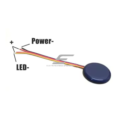 LED riba mikrolaine radari liikumisandur | 3,7-24VDC | 5A | 5,8GHz | must