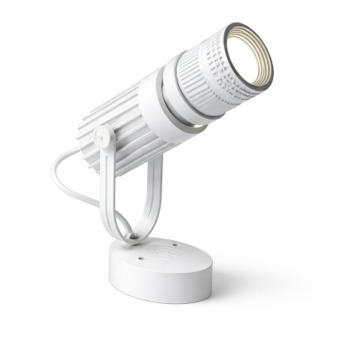 Kierunkowa oprawa sufitowa LED | COB | 7 W | 240 lm | regulowany kąt | ściemnialna | 3500 K | biała | IP44 | aluminium 1