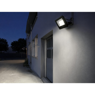 LED väliterritooriumi prožektor | 20W | 230V | 4000K | 1600lm | IP65 | SMD | must | LEDOM | 5907777470409 2