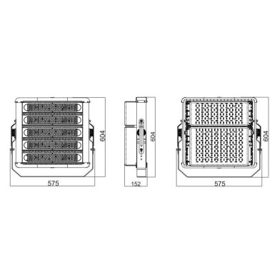 LED Outdoor Floodlight 500W | 230V | 4000K | 61000lm | IP65 | Black | ECO HIGH POWER FL Ledvance 1 LED Outdoor Floodlight 500W | 230V | 4000K | 61000lm | IP65 | Black | ECO HIGH POWER FL Ledvance 1