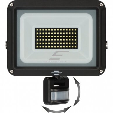 LED välisvalgusti liikumisanduriga 50W | 230V | 6500K | 5800lm | IP65 | must | JARO 7060 P Brennenstuhl 1 LED välisvalgusti liikumisanduriga 50W | 230V | 6500K | 5800lm | IP65 | must | JARO 7060 P Brennenstuhl 1