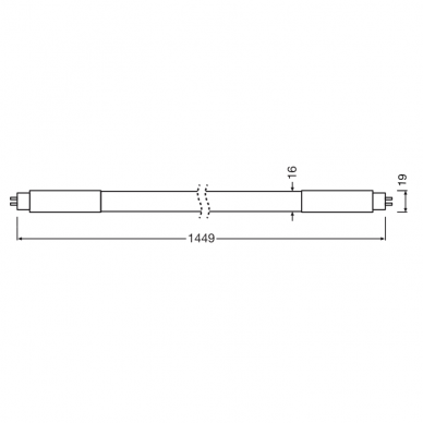 LED lamp T5 | G5 | 36W | 5600lm | 6500K | 549mm | Ledvance 2