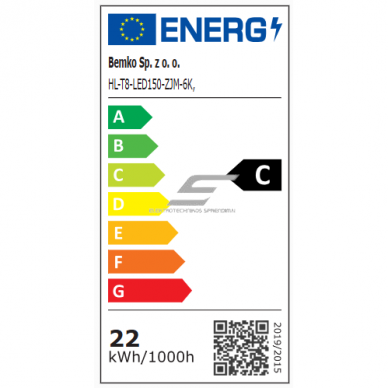 LED lamp T8 | 22W | 6000K | 3520lm | 150cm | IP20 | Bemko D89-HL-T8-LED150-ZJM-6K 2 LED lamp T8 | 22W | 6000K | 3520lm | 150cm | IP20 | Bemko D89-HL-T8-LED150-ZJM-6K 2