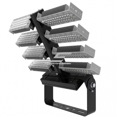 Naświetlacz LED | modułowy regulowany | 720W | 108000lm | 5700K–6500K | 694x268x723mm | IP66 | obudowa aluminiowa | do profesjonalnego oświetlenia stadionów i obiektów przemysłowych 1 Naświetlacz LED | modułowy regulowany | 720W | 108000lm | 5700K–6500K | 694x268x723mm | IP66 | obudowa aluminiowa | do profesjonalnego oświetlenia stadionów i obiektów przemysłowych 1