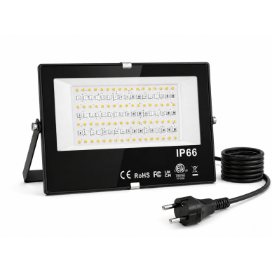 Viedais LED RGB āra prožektors | ar APP vadību | 30W | RGB + silti balta 2700K | IP66 | 7900lm | alumīnija korpuss 1 Viedais LED RGB āra prožektors | ar APP vadību | 30W | RGB + silti balta 2700K | IP66 | 7900lm | alumīnija korpuss 1
