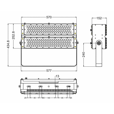 LED RGB prožektors | 500W | DMX vadība | 192x3W | IP65 | AC 100–277V | 20°–90° | dimmējams | āra, fasāžu un arhitektūras apgaismojumam 3 LED RGB prožektors | 500W | DMX vadība | 192x3W | IP65 | AC 100–277V | 20°–90° | dimmējams | āra, fasāžu un arhitektūras apgaismojumam 3