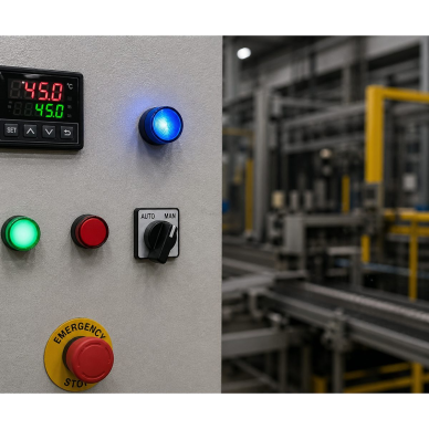 Diodowa lampka sygnalizacyjna LED | z obudową typu przyciskowego | niebieska | 22mm | AC230V | IP67 | do sygnalizacji w rozdzielnicach elektrycznych, automatyce oraz urządzeniach 1 Diodowa lampka sygnalizacyjna LED | z obudową typu przyciskowego | niebieska | 22mm | AC230V | IP67 | do sygnalizacji w rozdzielnicach elektrycznych, automatyce oraz urządzeniach 1