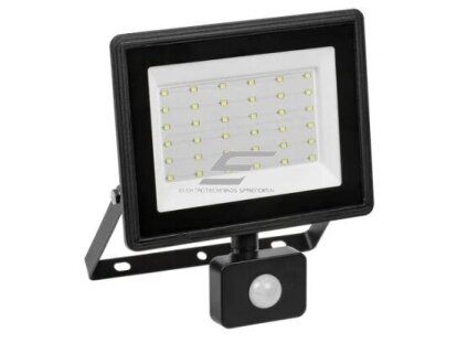 LED lauko teritorijos prožektorius su judesio jutikliu | 50W | 230V | 6500K | 4000lm | IP54 | IEK | LPDO602-50-65-K02 | 4606056398120