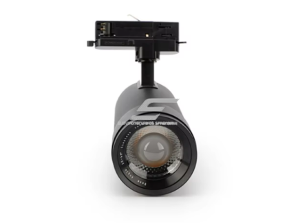 LED bėgelinis šviestuvas | 25W | 1500lm | reguliuojamas 10–55° | CCT 3000K/4000K/5000K | CRI≥90 | TRIAC dimming | juodas 1