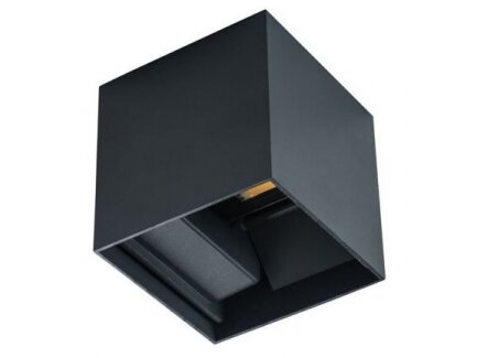 LED fasadinis | sieninis šviestuvas | 7W | 230V | 4000K | 360lm | IP54 | juodas | REKA | 5905339289902