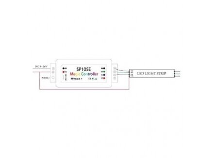 LED šviesos efektų valdiklis | 5-24VDC | ant laido | Bluetooth | C-8231 1