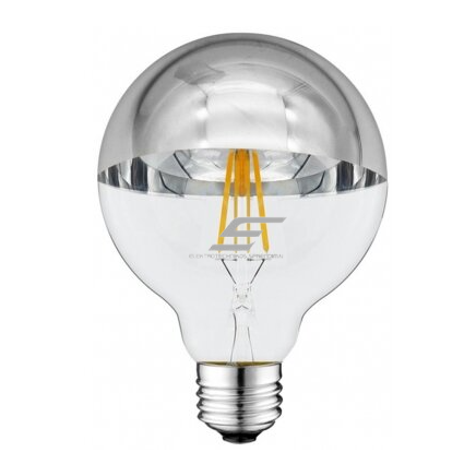 Dekoratīvā LED spuldze E27 | 4 W | 2700K | 400 lm | 180° | 95 × 140 mm | daļēji sudrabota | IP20 | Optonica SP4-A4