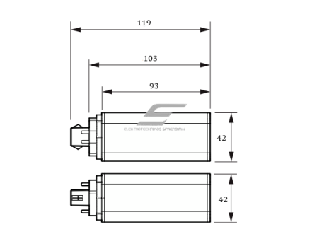 LED lemputė | GX24q-2 | 6,5W | 20-60V | 800lm | 4000K | analogas (liuminescencinė-kompaktinė lempa 18W) | Philips 1 LED lemputė | GX24q-2 | 6,5W | 20-60V | 800lm | 4000K | analogas (liuminescencinė-kompaktinė lempa 18W) | Philips 1